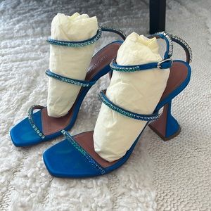 Amina Muaddi Gilda Crystal Strappy Sandal